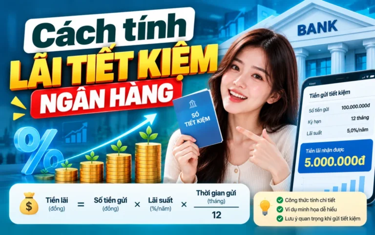 Cách tính lãi tiết kiệm ngân hàng: công thức 365 ngày và ví dụ
